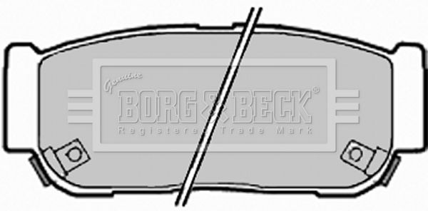 BORG & BECK Комплект тормозных колодок, дисковый тормоз BBP2018